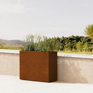 Herstera Utekrukke <strong>Verde Vivo</strong>  med Justerbar Volumfunksjon Cortenstål 100x40x80 cm