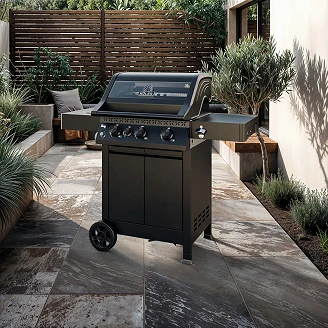 Köler Gassgrill <strong>Krone</strong>  Compact Svart 132x132x120 cm