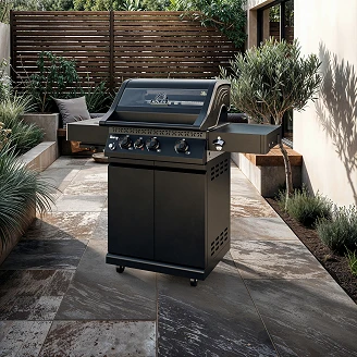 Köler Gassgrill <strong>Krone</strong>  Compact PRO Svart med Ekstra Støpejernsrist