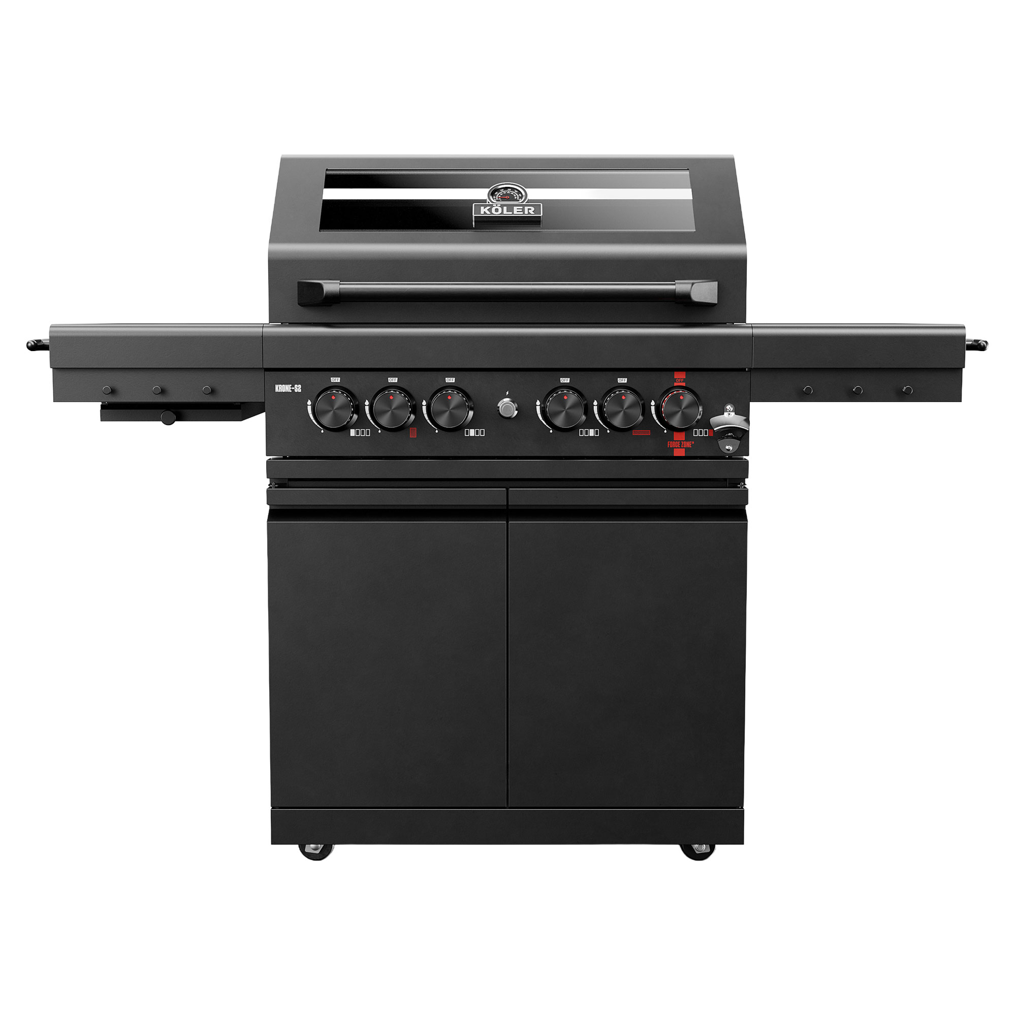 Köler Gassgrill Krone S2 Svart 159x159x120 cm