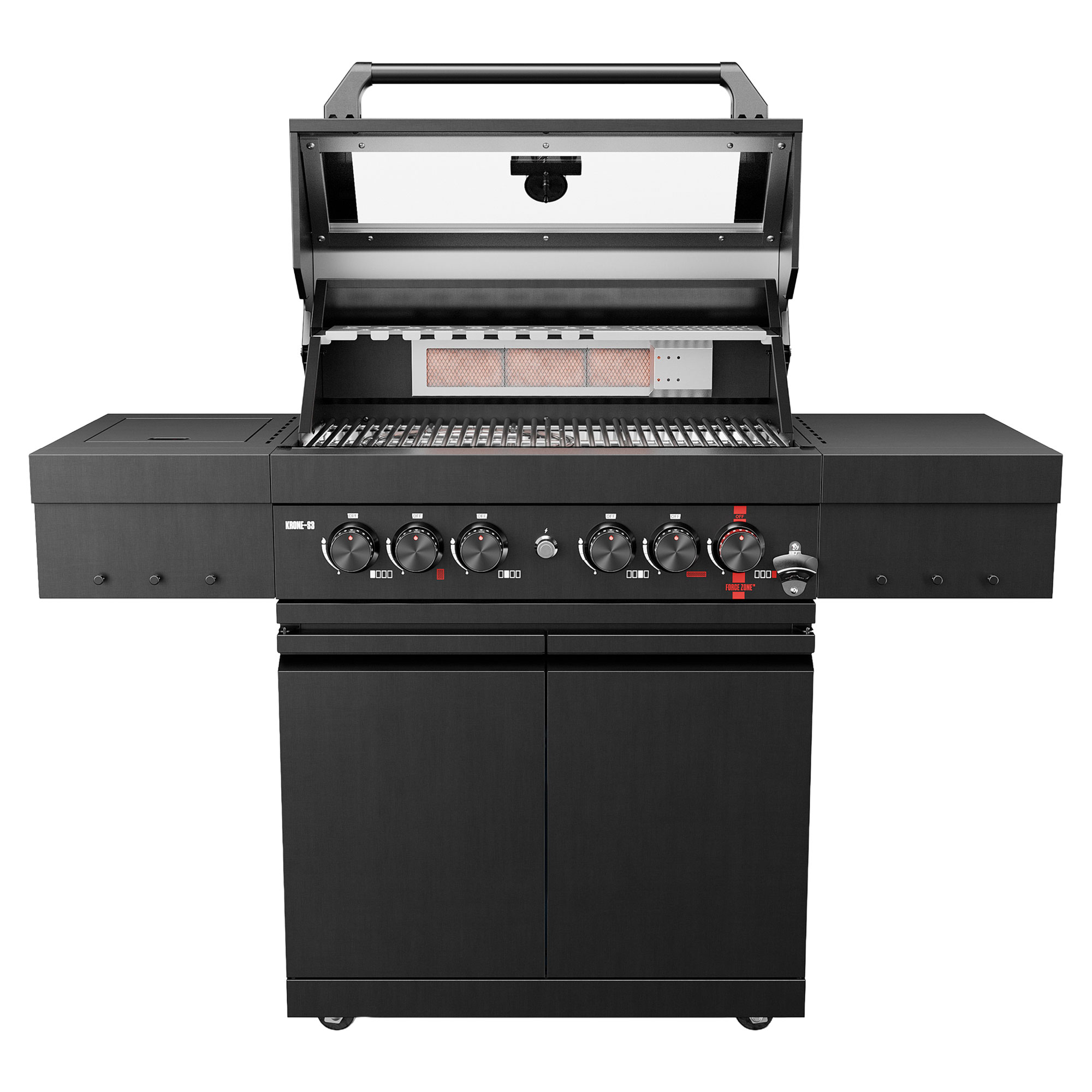 Köler Gassgrill Krone S3 Svart 147x147x120 cm