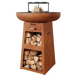 Köler Ildsted <strong>Herd</strong>  X1 Corten 40x40x93 cm