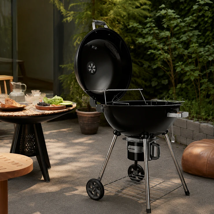 Köler Kullgrill Ember Ny C2 Svart 59x59x95 cm