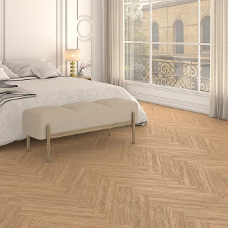 Kerlux Vinylgulv Herringbone Severn Roble Trestruktur 13.5x61 cm