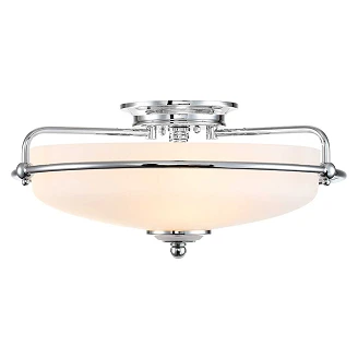 Quoizel Taklampe <strong>Griffin</strong>  Krom Ø 42 cm