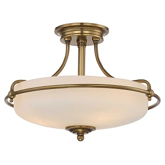 Quoizel Taklampe med Avstand <strong>Griffin</strong>  Gull Ø 42 cm
