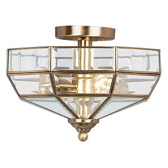 Elstead Taklampe <strong>Old Park</strong>  Antikk Messing