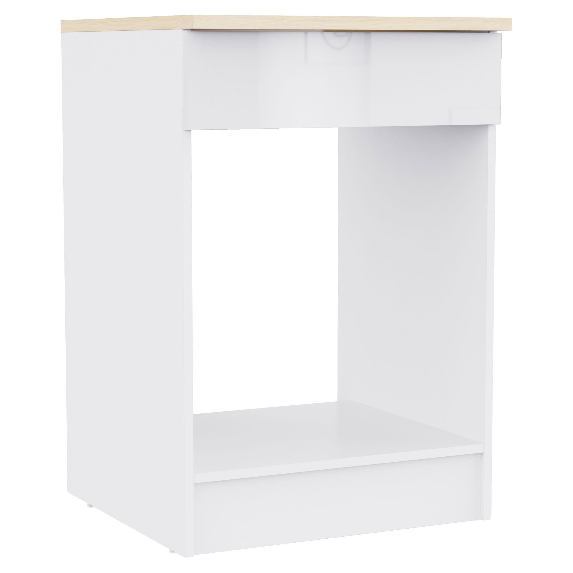 Underskap Bianza Hvit, Vicenza Eik 60x60 cm