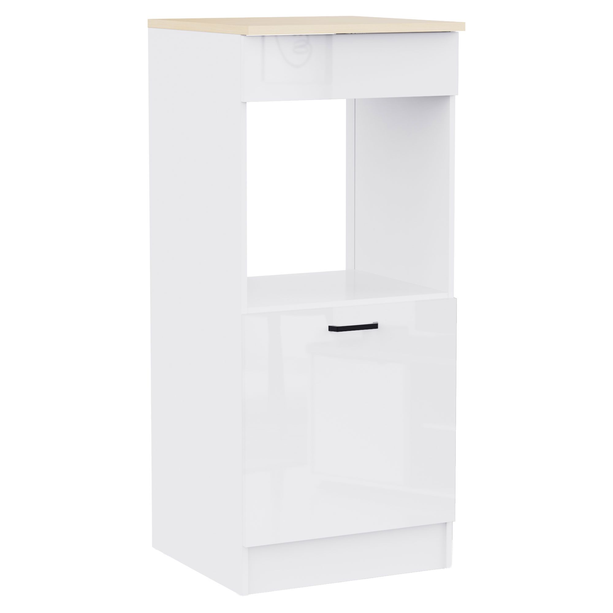 Underskap Bianza Hvit, Vicenza Eik, 1 Dør, Plass til Ovn 60x60 cm