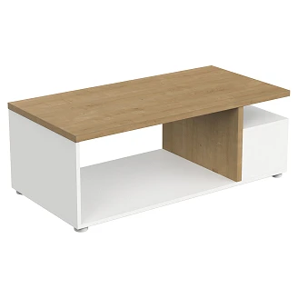 Benk Axessa Hvit, Hamilton Eik 92x50 cm