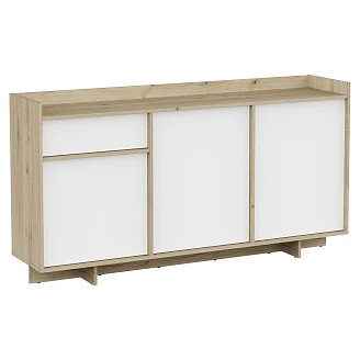 Skjenk <strong>Levio</strong>  Hvit, Royal Eik, 2+1 Dører 157x36 cm