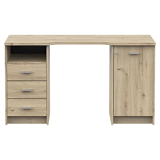 Skrivebord Mio Royal Eik, 1 Dør, 3 Skuffer 132x48 cm