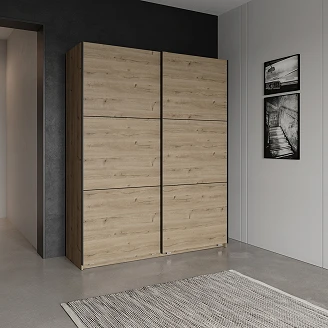 Garderobeskap Almara Royal Eik 180x60 cm