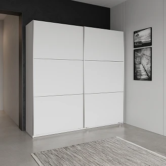Garderobeskap Almara Hvit 220x60 cm