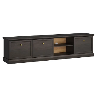 TV-Benk <strong>Halma</strong>  Svart Grafitt, Artisan Eik 39.5x206 cm