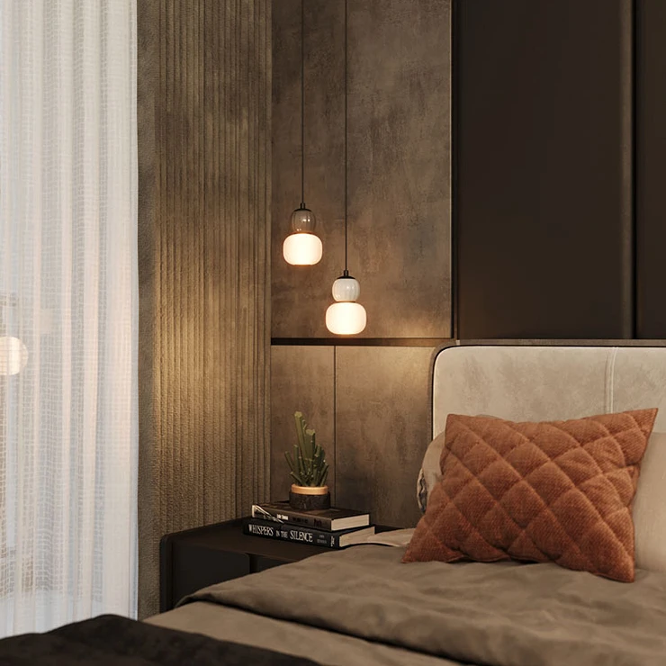 Hengende lampe Sveg Svart, Grå
