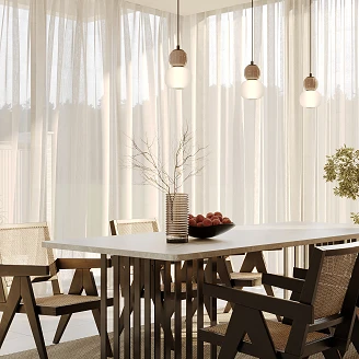 Hengende lampe Sveg Svart, Beige