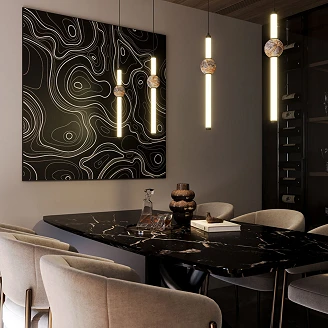 Hengende lampe <strong>Gryle</strong>  Smaragdmarmor