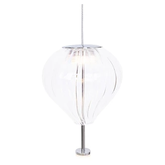 Hengende lampe <strong>Oaxen</strong>  Duo Hvit, Klart glass