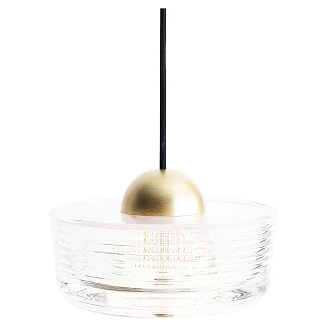 Hengende lampe <strong>Ockel</strong>  Hvit, Polert Gull