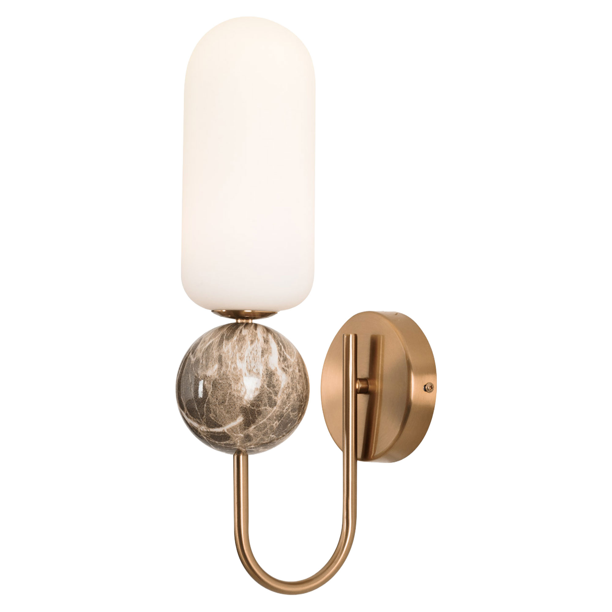 Vegglampe Tobo Polert Gull