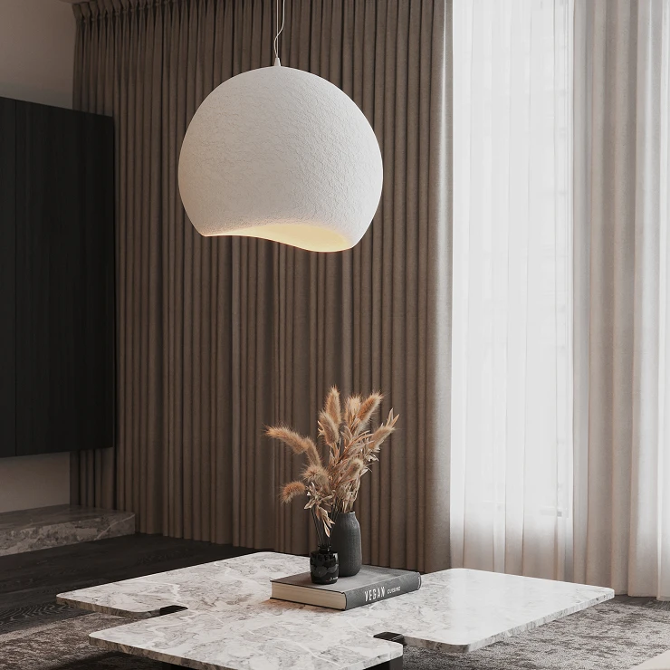 Hengende lampe Skene Hvit 48 cm