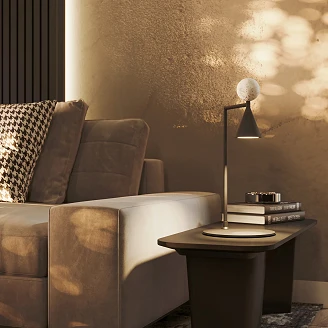 Bordlampe <strong>Fälth</strong>  Svart, Beige