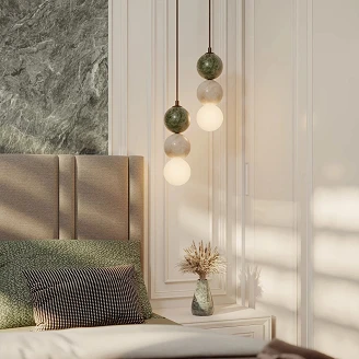 Hengende lampe <strong>Positano</strong>  Svart, Beige