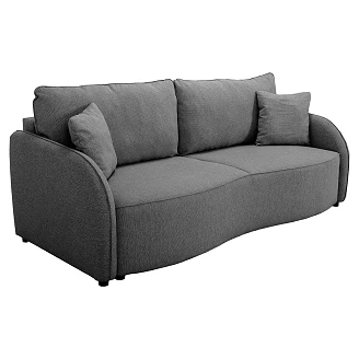Sovesofa <strong>Lundra</strong>  Style Antrasitt med Oppbevaring 215 cm