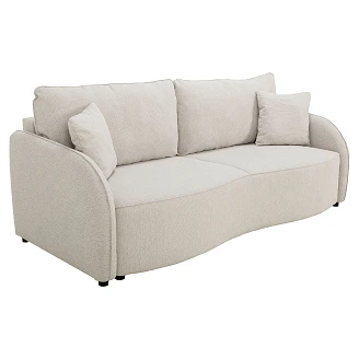 Sovesofa <strong>Lundra</strong>  Style Beige med Oppbevaring 215 cm