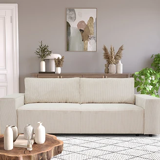 Sovesofa <strong>Velmi</strong>  Lincoln Perlegrå med Oppbevaring 239 cm