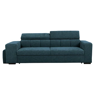 Sovesofa <strong>Skondri</strong>  Boston Oceanblå med Nakkestøtte & USB 251 cm