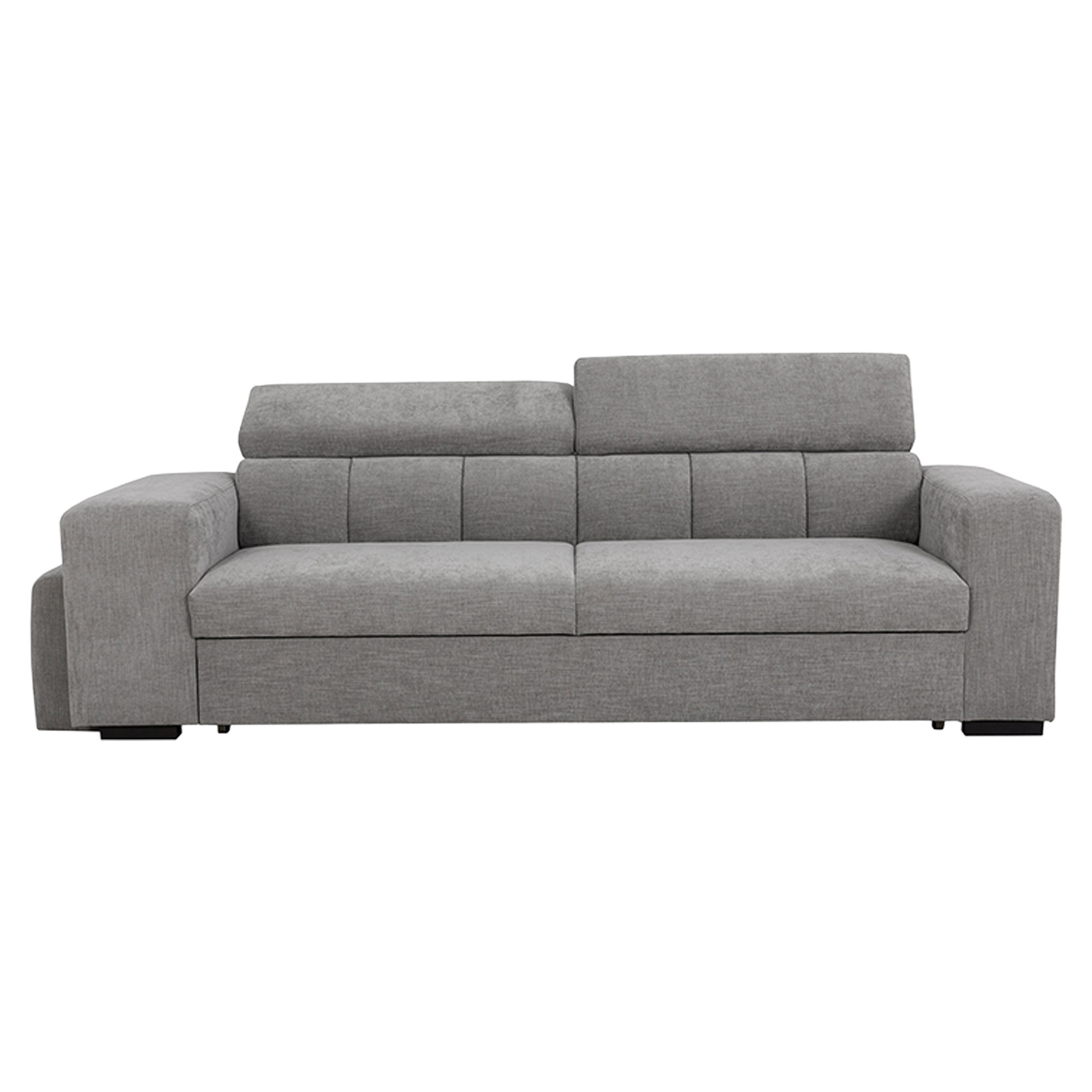 Sovesofa Skondri Boston Askegrå med Nakkestøtte & USB 251 cm