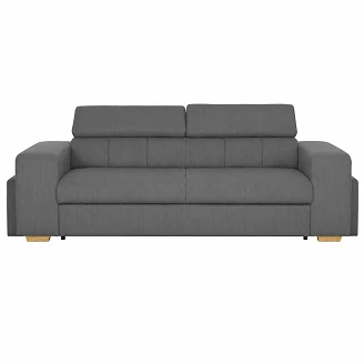 Sovesofa <strong>Skondri</strong>  Lincoln Antrasitt med Nakkestøtte & USB 251 cm