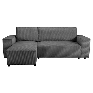 Hjørnesofa <strong>Klyndo</strong>  Lincoln Antrasitt med Oppbevaring 242 cm