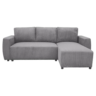Hjørnesofa <strong>Volmi</strong>  Lincoln Antrasitt med Oppbevaring 224 cm