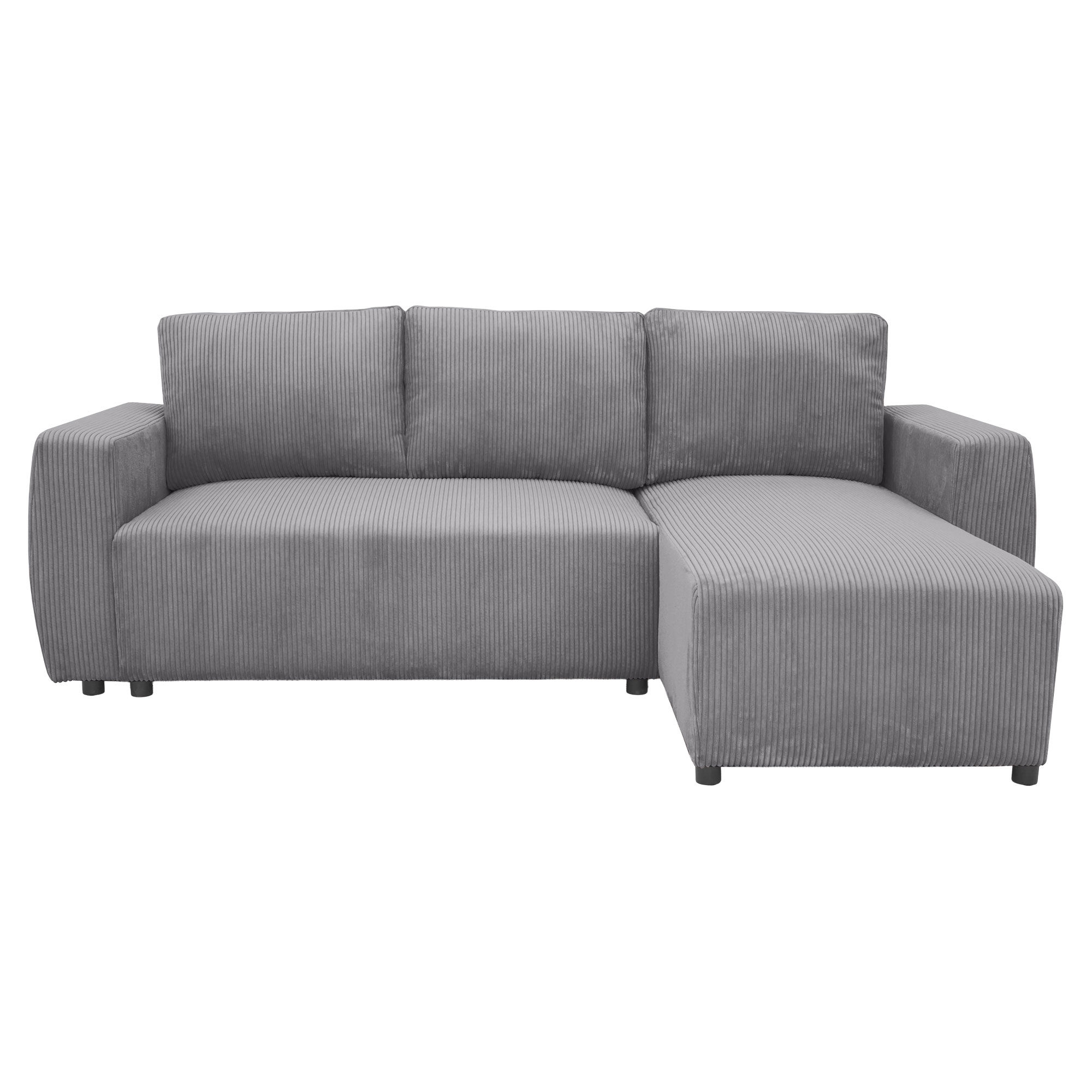 Hjørnesofa Volmi Lincoln Antrasitt med Oppbevaring 224 cm