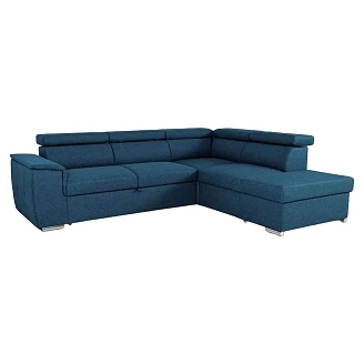 Hjørnesofa <strong>Vilstre</strong>  Loft Antrasitt med Vendbar, Oppbevaring, 3 Nakkestøtter, USB & 2 Fotskamler 265 cm