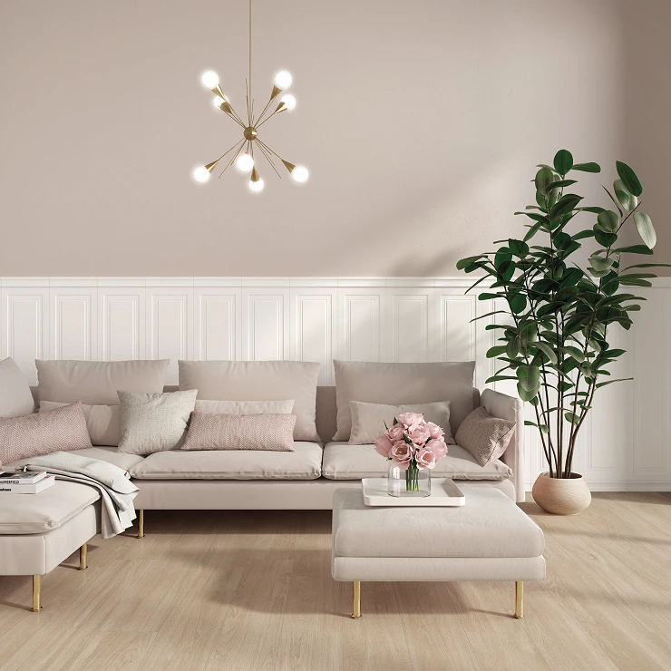Veggflis Montreux Pärlvit Matt 30x120 cm