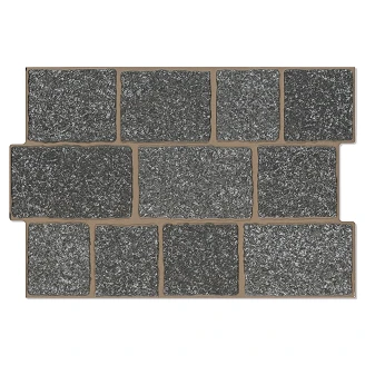 Gulvflis <strong>Norham</strong>  Svart Matt-Rustikk 40x60 cm