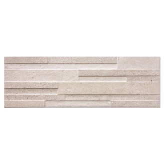 Veggflis <strong>Maren</strong>  Beige Matt Relieff 17x52 cm