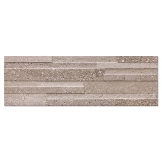 Veggflis <strong>Maren</strong>  Brun Matt Relieff 17x52 cm