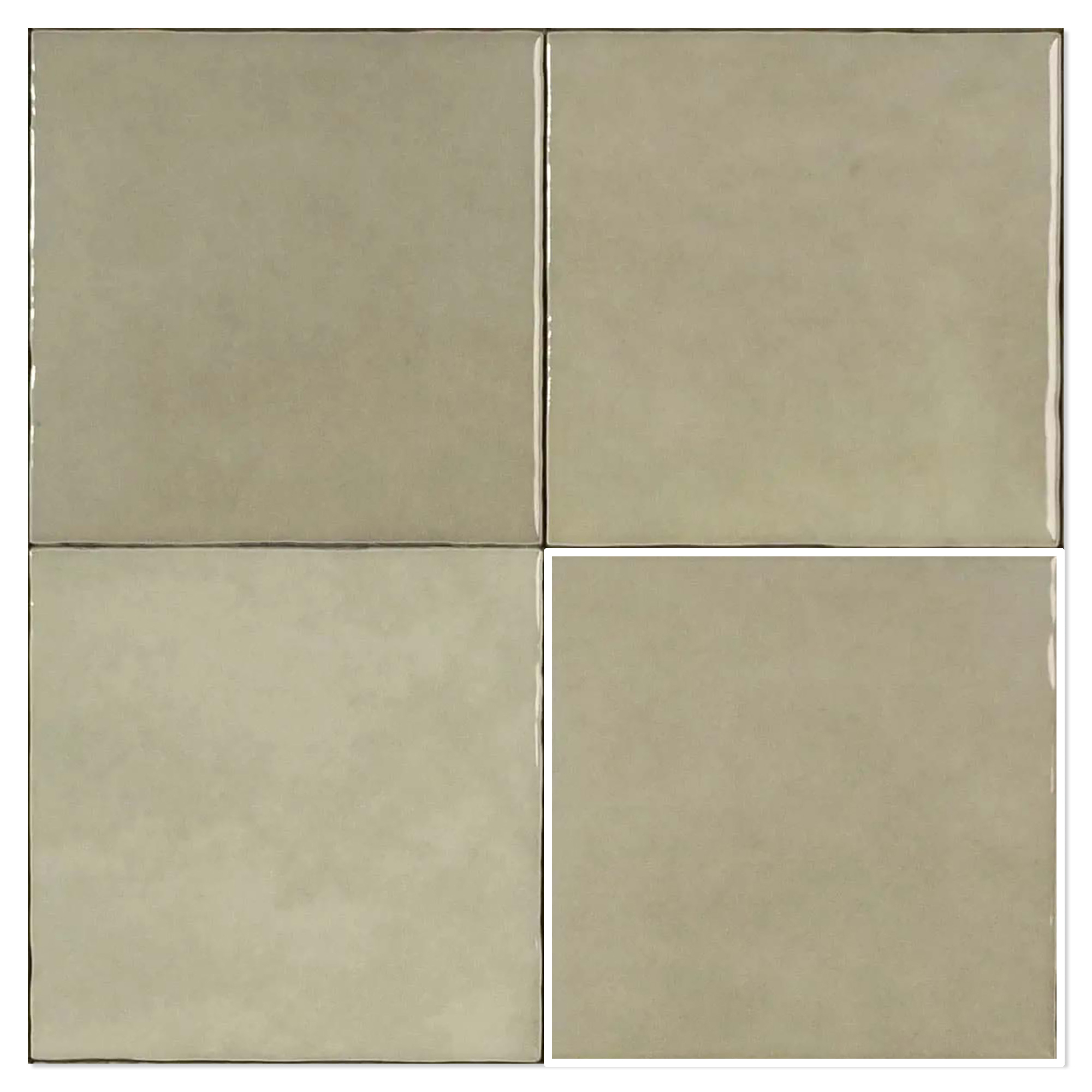 Estudio Veggflis Zellij Khaki Blank 13x13 cm
