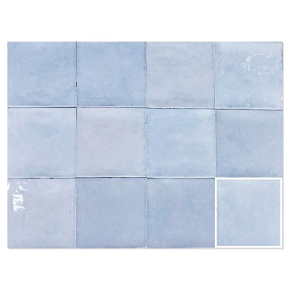 Gulvflis Zellige Artic Blank 12x12 cm