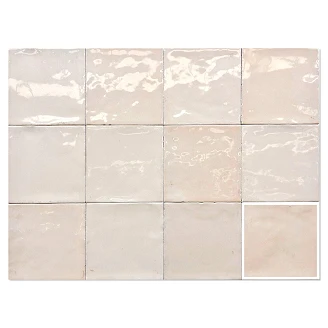 Gulvflis Zellige Ivory Blank 12x12 cm
