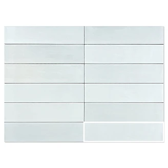 Gulvflis Zellige White Blank 7x28 cm