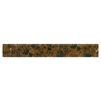 Gulvsokkel Gulvflis <strong>Rosendal</strong>  Mørk Brun Matt 8x60 cm