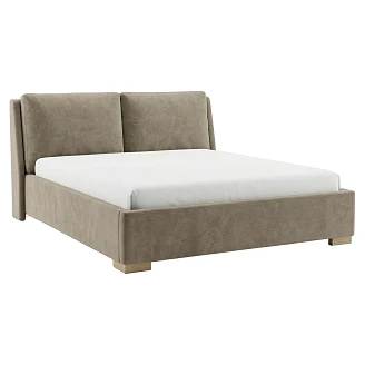 Sengeramme <strong>Monvik</strong>  Gråbeige med Oppbevaring 140x200 cm