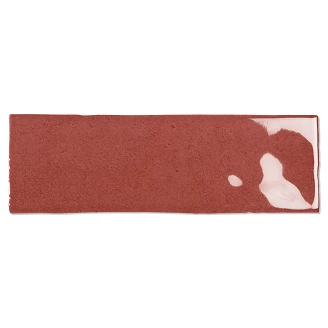 Veggflis <strong>Amalia</strong>  Rød Blank 7x20 cm