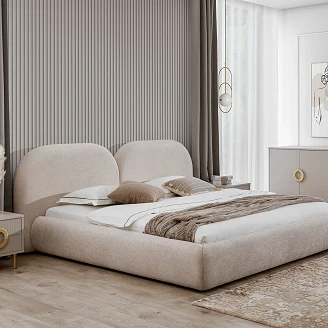 Sengeramme <strong>Nolven</strong>  Beige uten Oppbevaring 140x200 cm